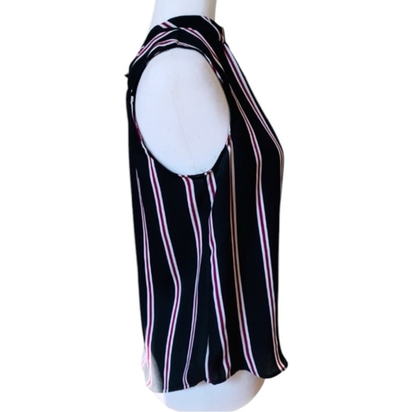 Striped high neck shoulderless blouse small - Picture 2 of 3